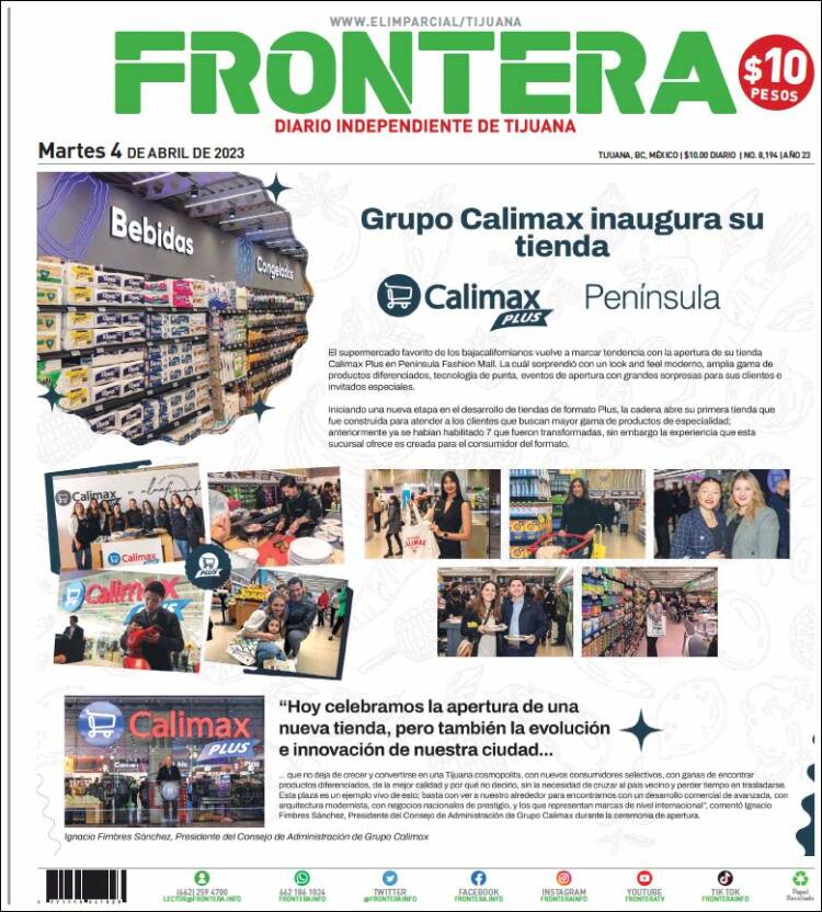 Portada de Frontera (M&eacute;xico)