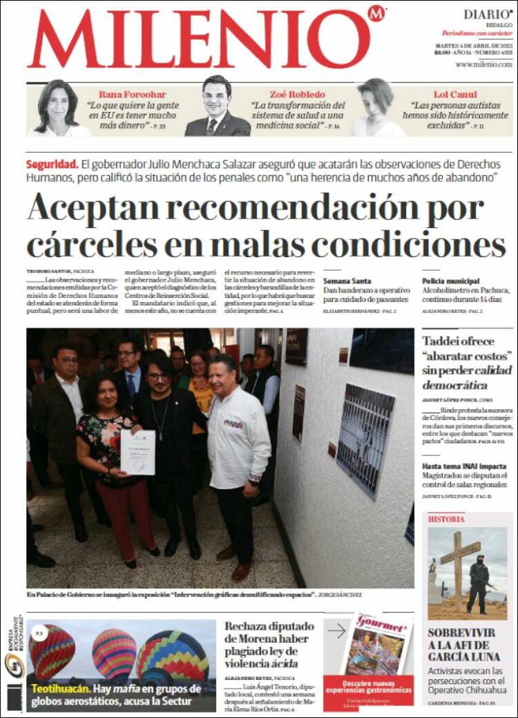Portada de Milenio de Hidalgo (M&eacute;xico)
