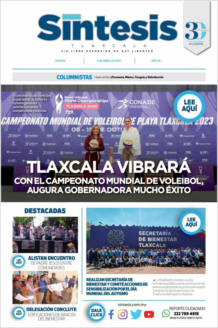 Portada de Síntesis de Tlaxcala (M&eacute;xico)