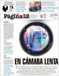 Portada de Página/12 (Argentina)