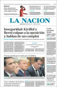 Portada de La Nación (Argentina)