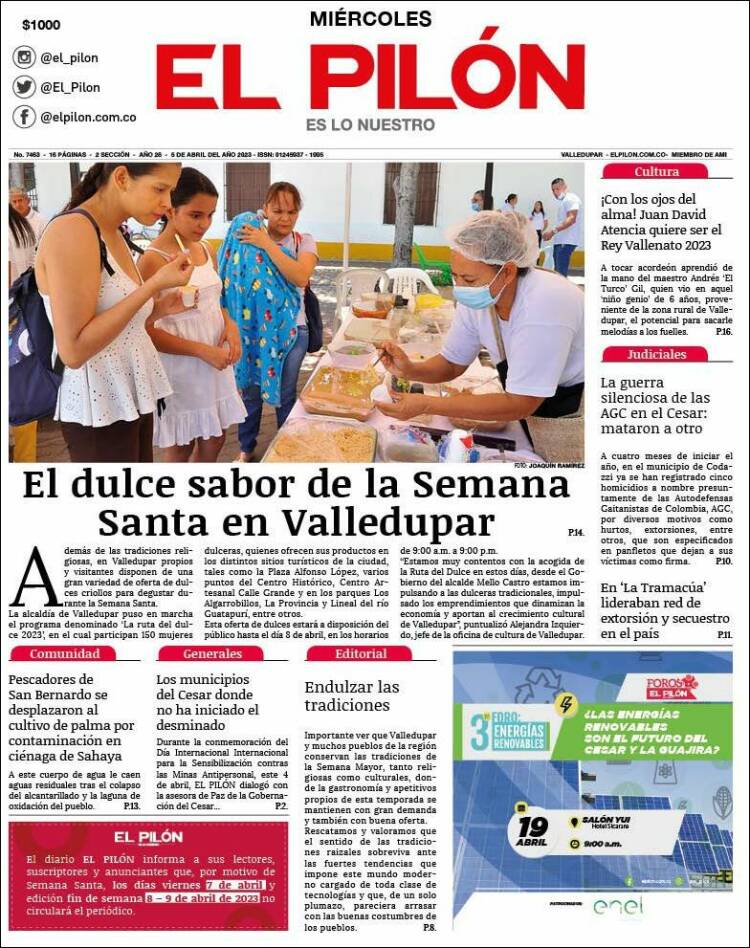 Portada de El Pilón (Colombia)