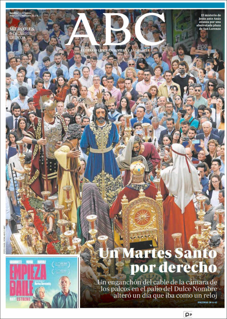 Portada de ABC - Sevilla (España)