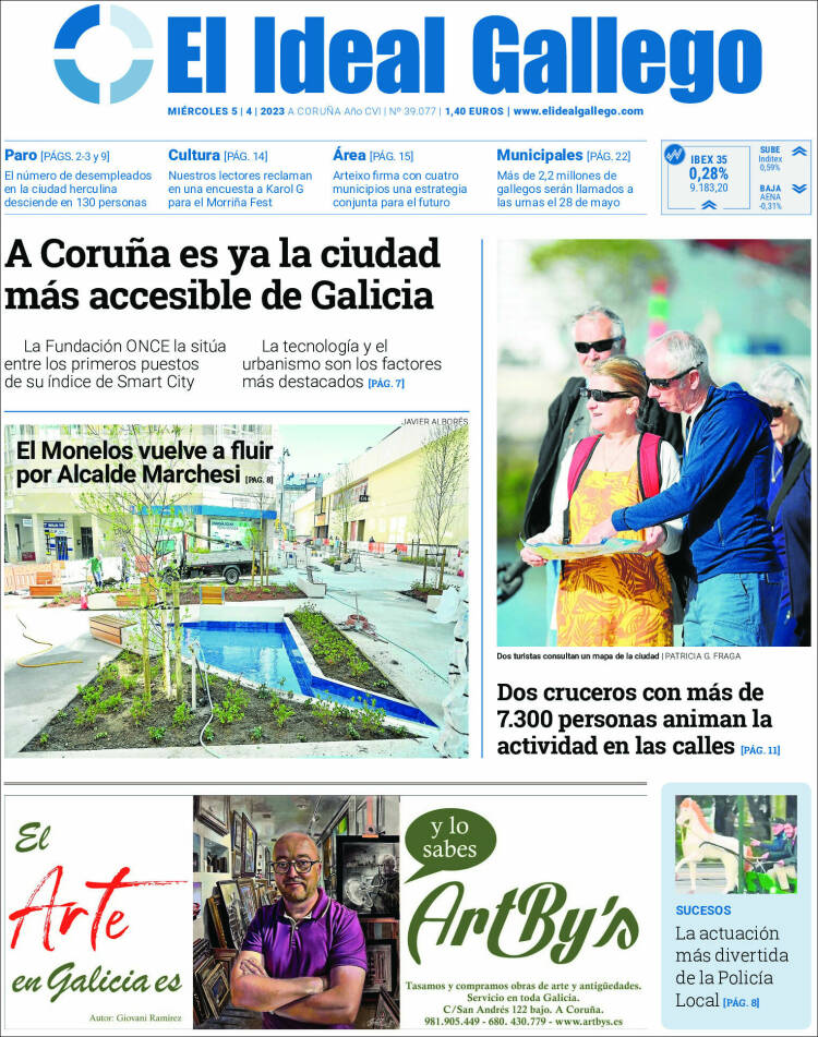 Portada de El Ideal Gallego (España)