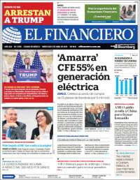 Portada de El Financiero (México)
