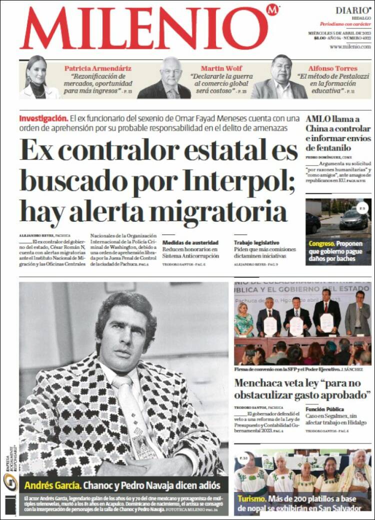 Portada de Milenio de Hidalgo (México)