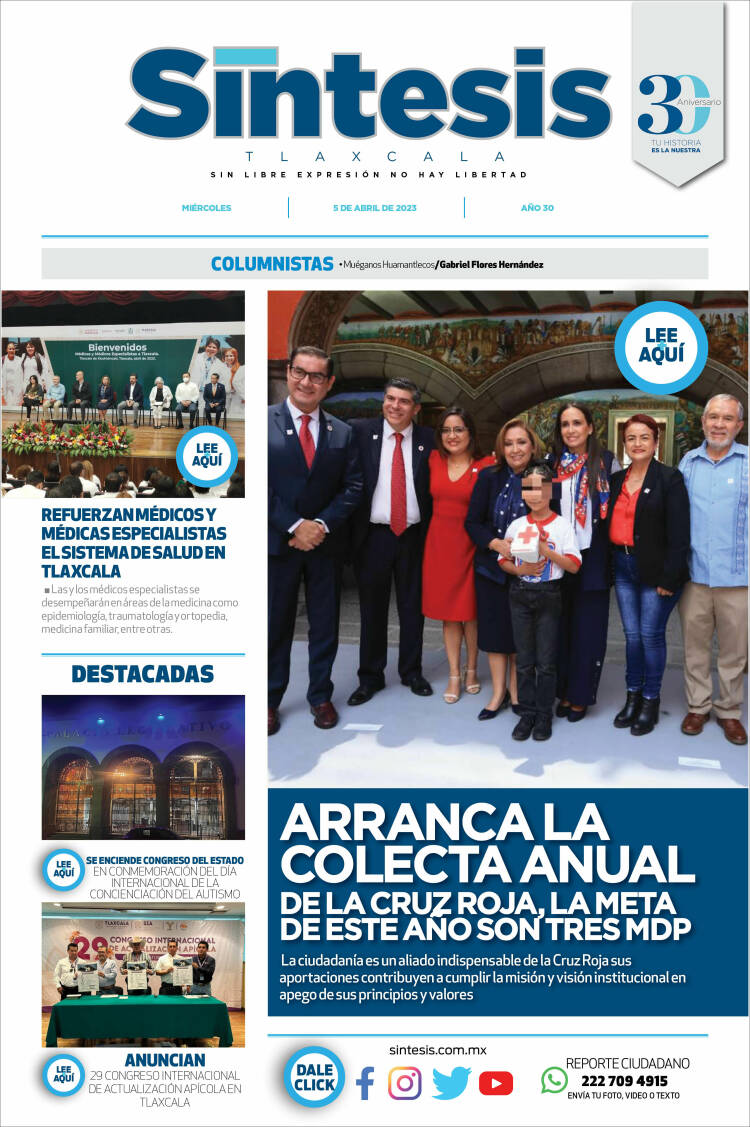 Portada de Síntesis de Tlaxcala (México)