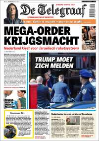 Portada de De Telegraaf (Pays-Bas)