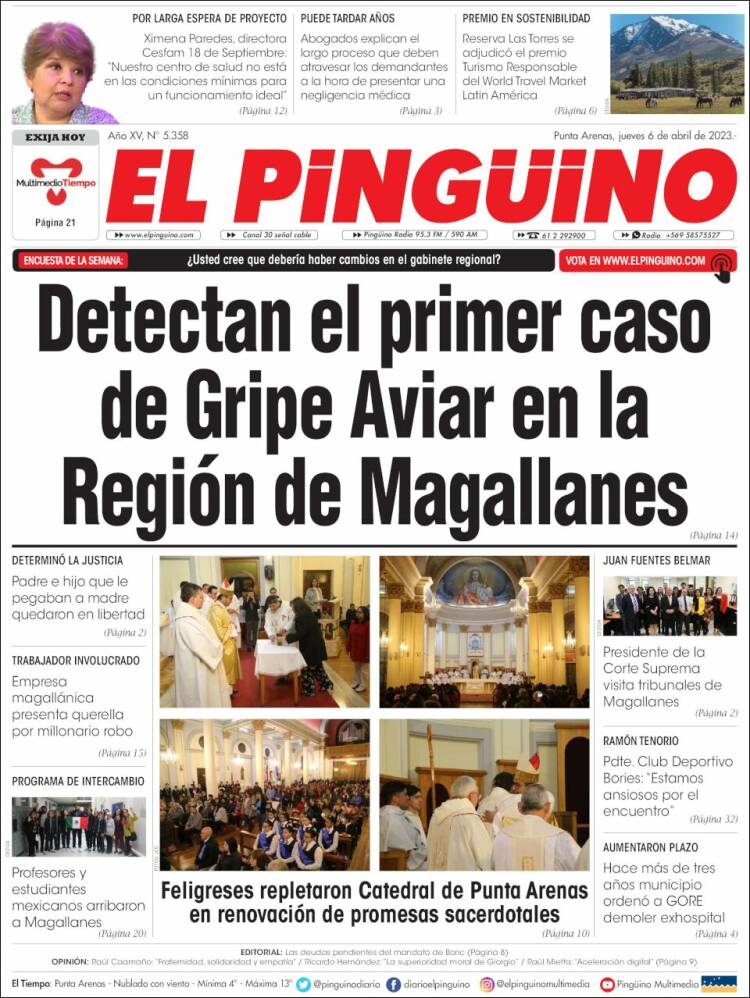 Portada de El Pingüino (Chile)