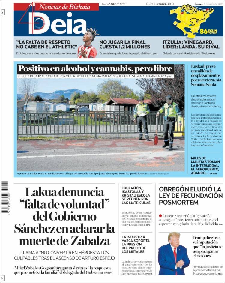 Portada de Deia (España)