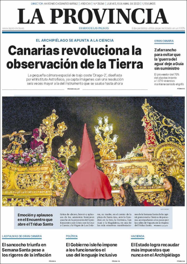 Portada de La Provincia (España)