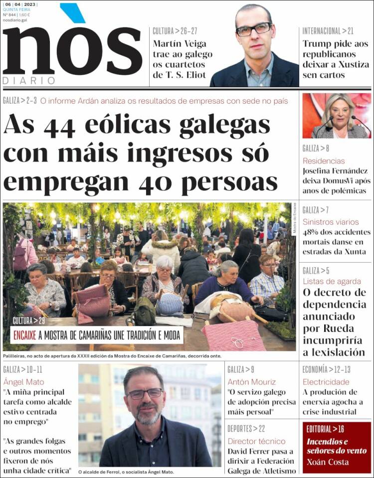 Portada de Nòs Diario (España)