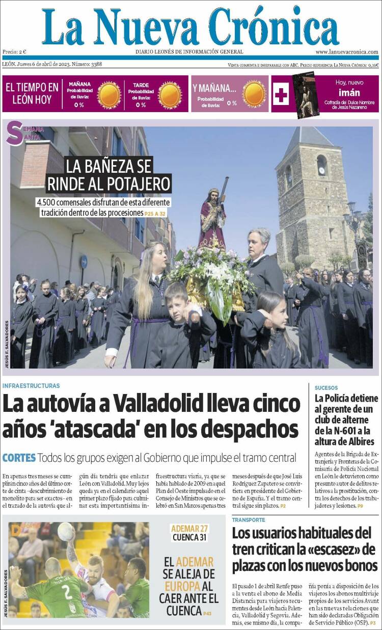 Portada de La Nueva Crónica (España)