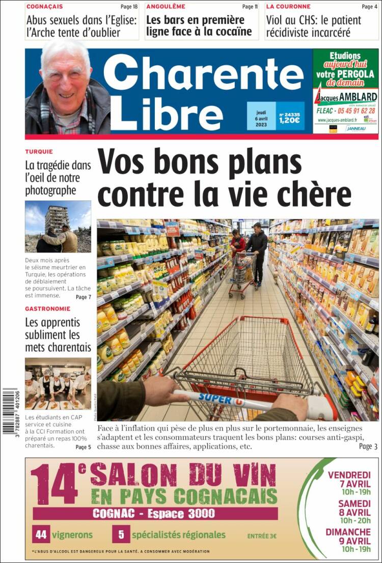 Portada de Charente Libre (France)