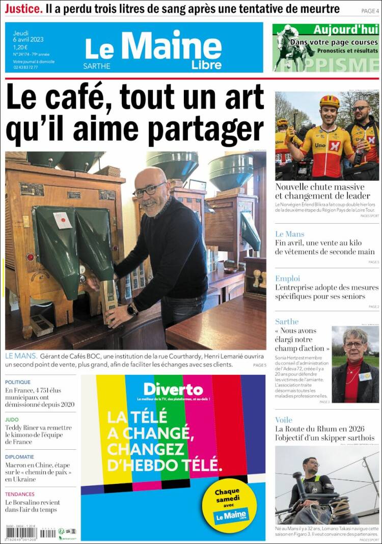 Portada de Le Maine Libre (France)