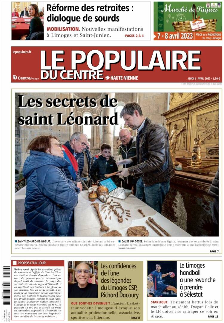 Portada de Le Populaire du Centre (France)