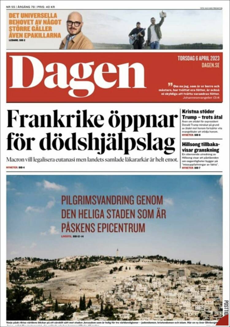 Portada de Dagen (Suecia)
