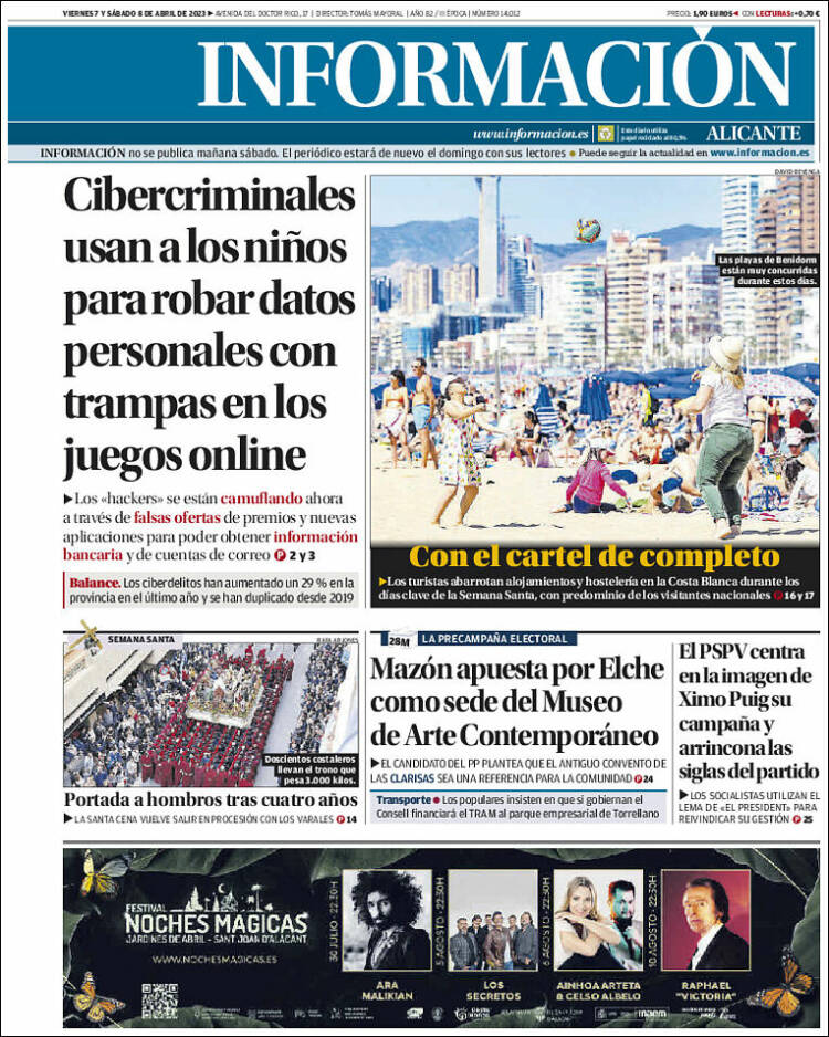 Portada de Diario Información (España)
