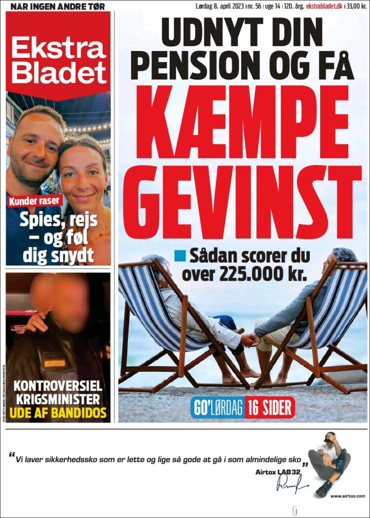 Periódico Ekstra Bladet (Dinamarca). Periódicos De Dinamarca. Edición ...