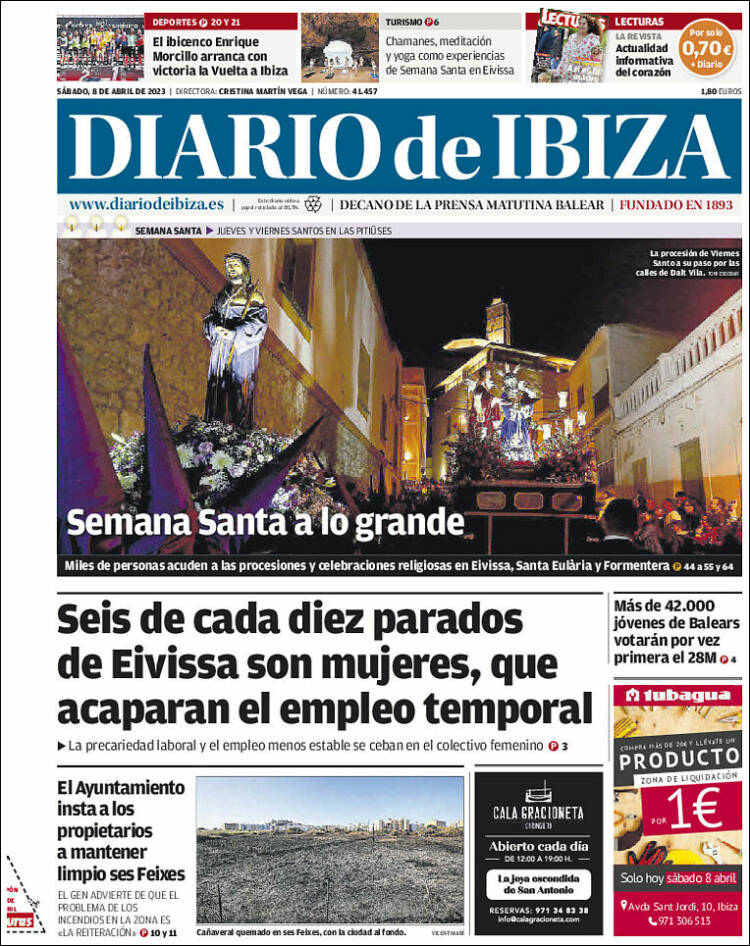 Portada de Diario de Ibiza (España)