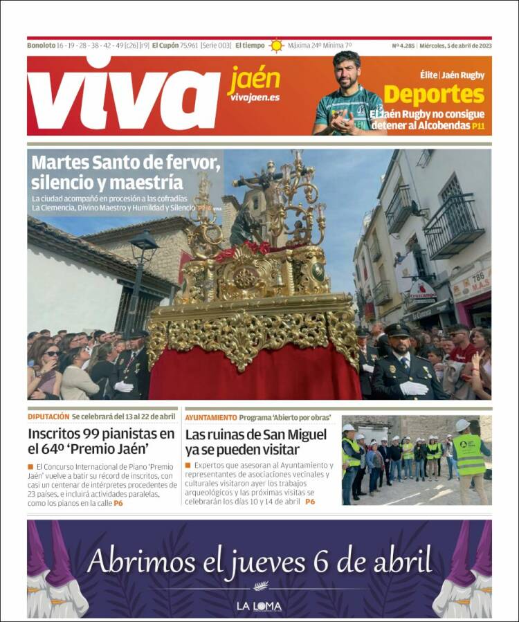 Portada de Viva Jaén (España)