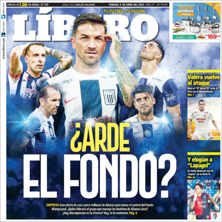 Portada de Líbero (Per&uacute;)