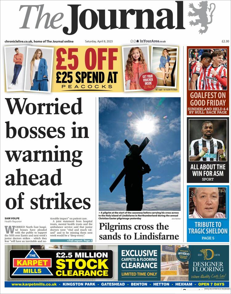 Portada de The Journal (Reino Unido)