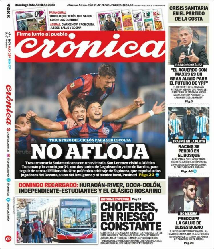 Portada de La Voz del Chaco (Argentina)