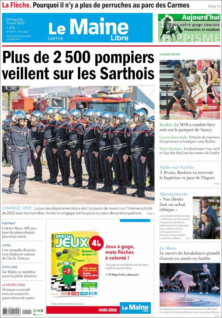 Portada de Le Maine Libre (Francia)