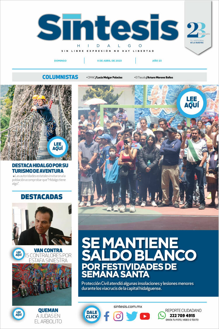 Portada de Sistesis - Hidalgo (M&eacute;xico)