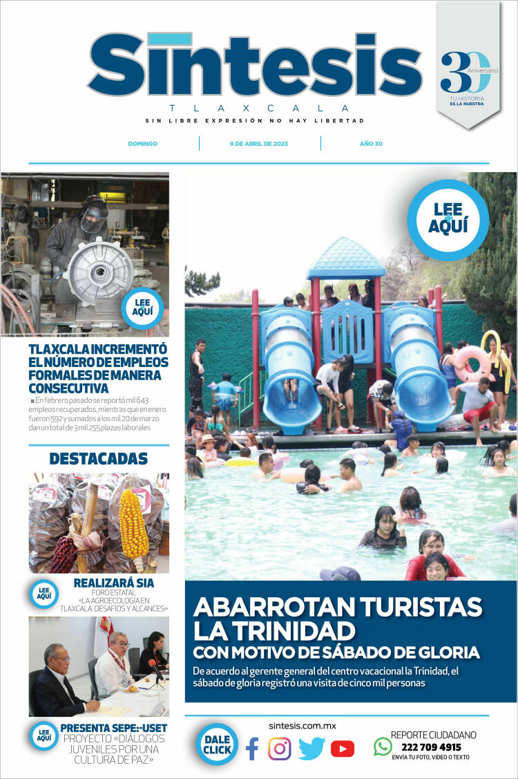 Portada de Síntesis de Tlaxcala (M&eacute;xico)