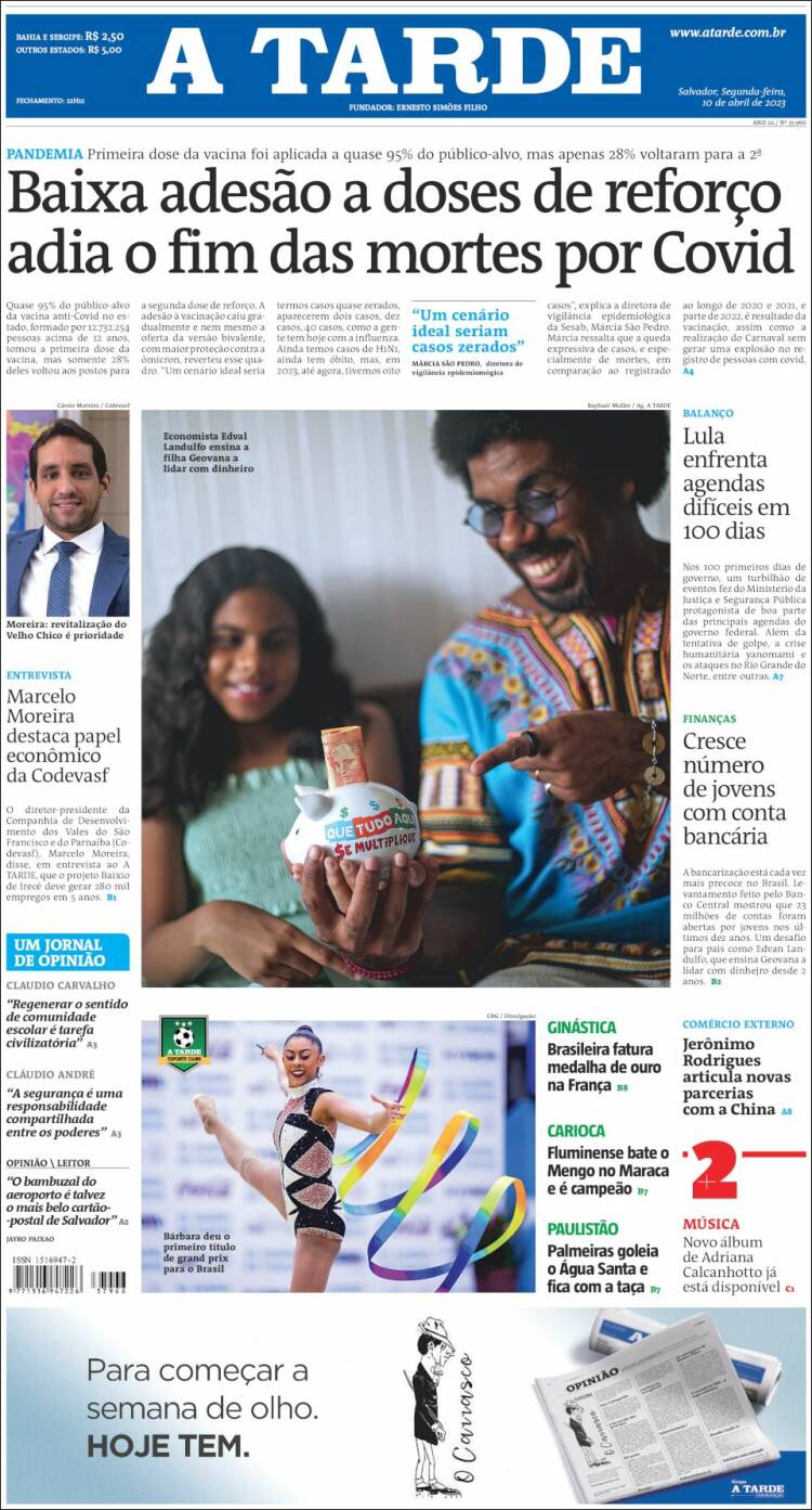 Portada de Diário A Tarde (Brasil)