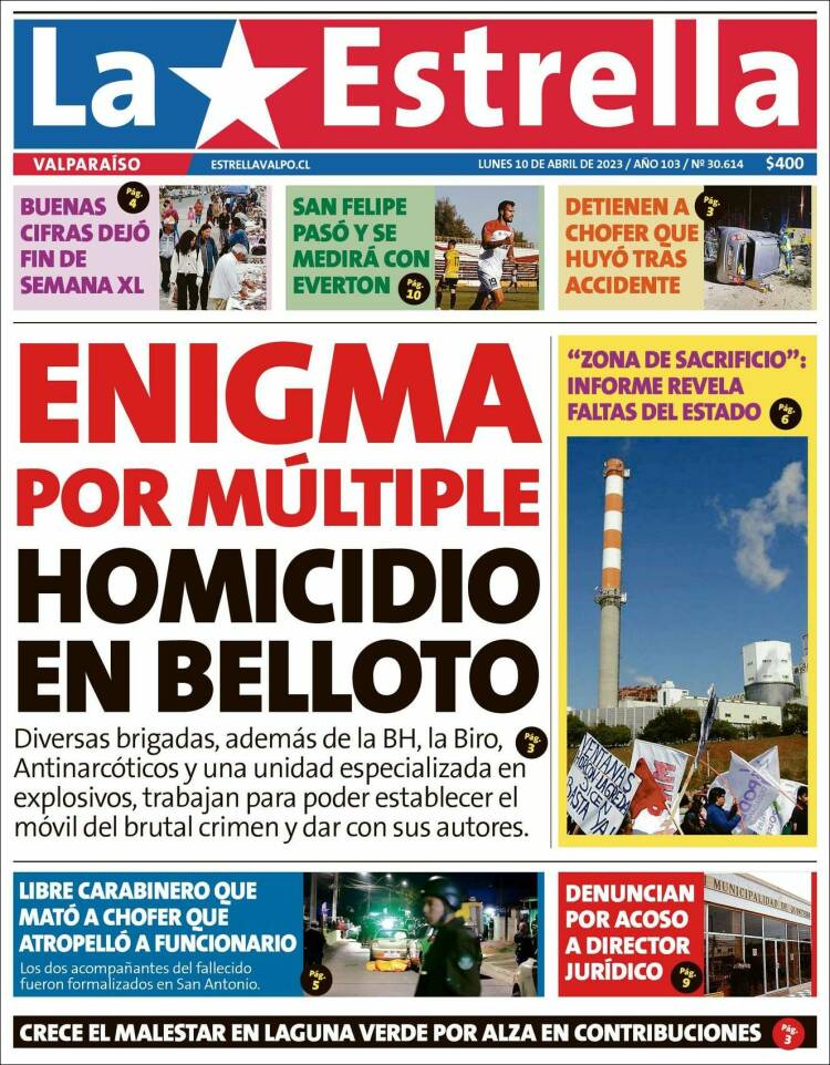 Portada de Estrella de Valparaiso (Chile)