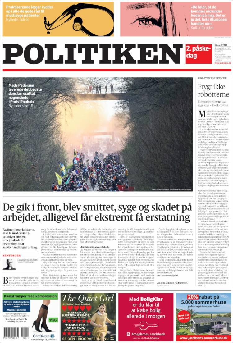 Portada de Politiken (Dinamarca)