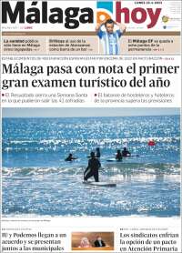 Portada de Málaga Hoy (España)