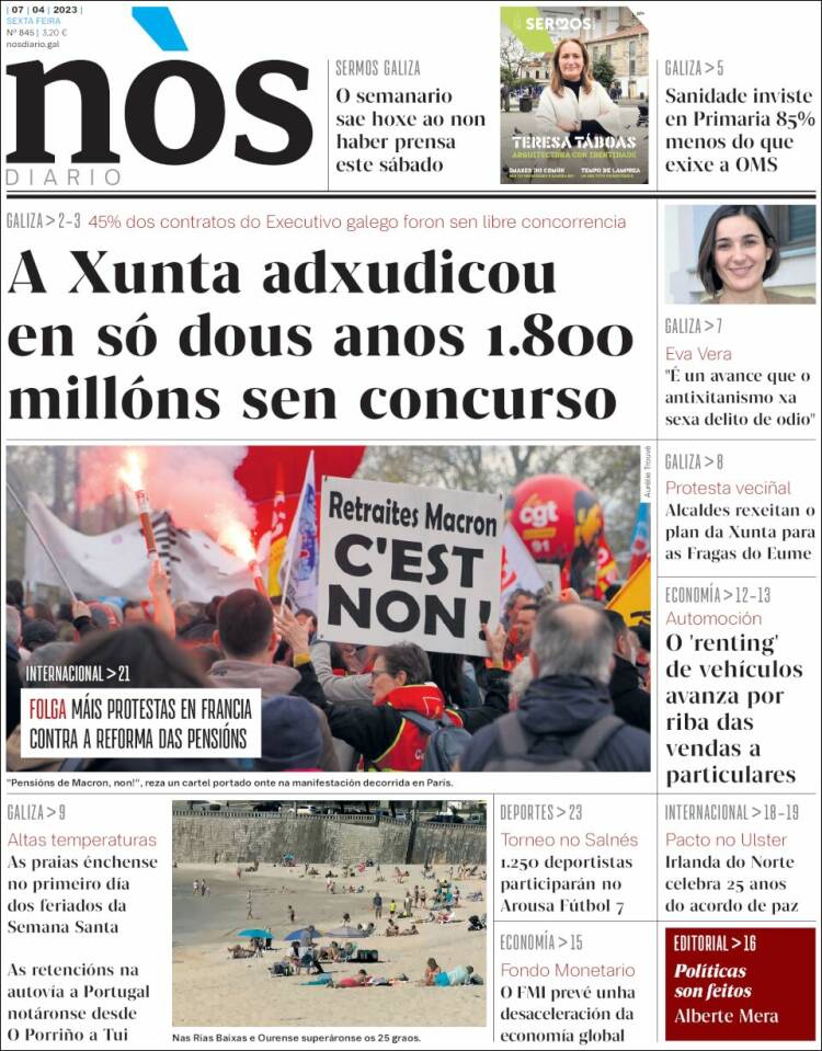 Portada de Nòs Diario (España)