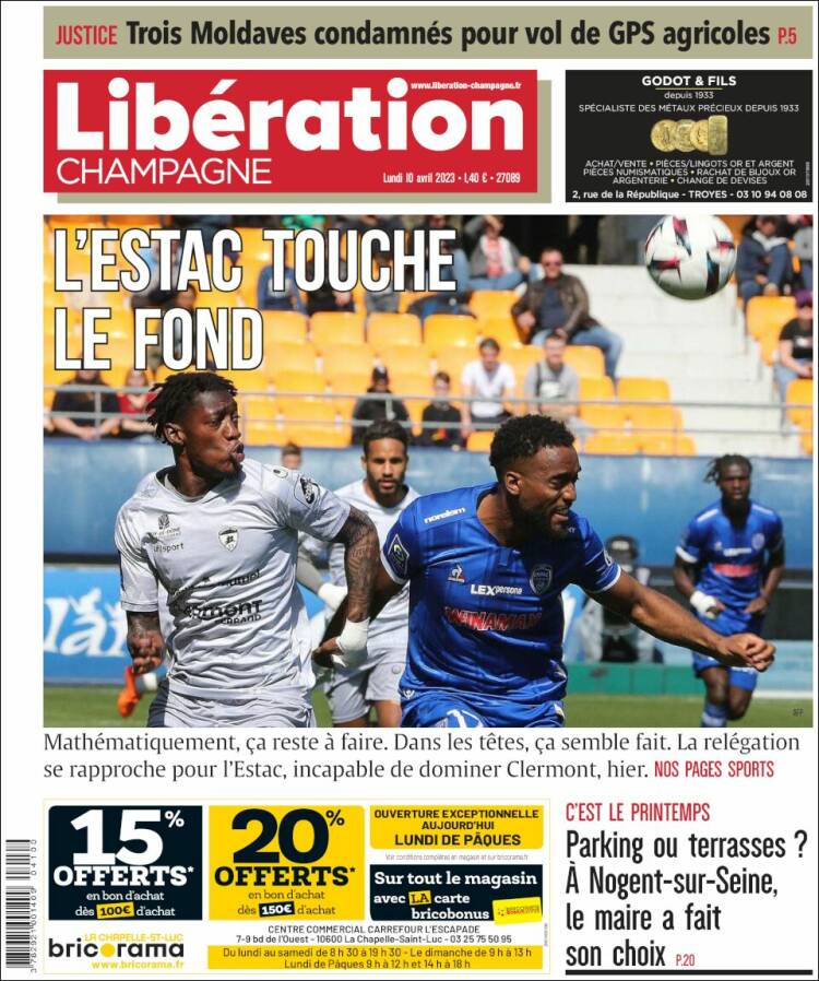 Portada de Libération Champagne (France)