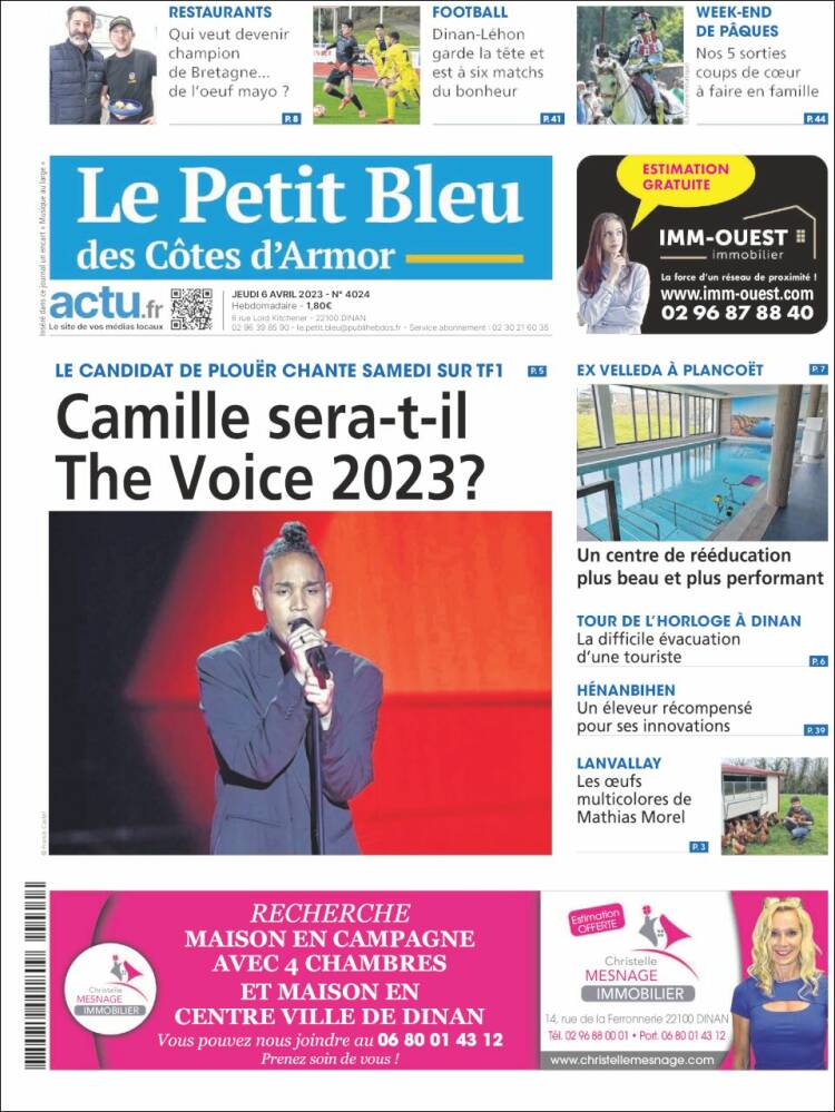 Portada de Le Petit Bleu (France)