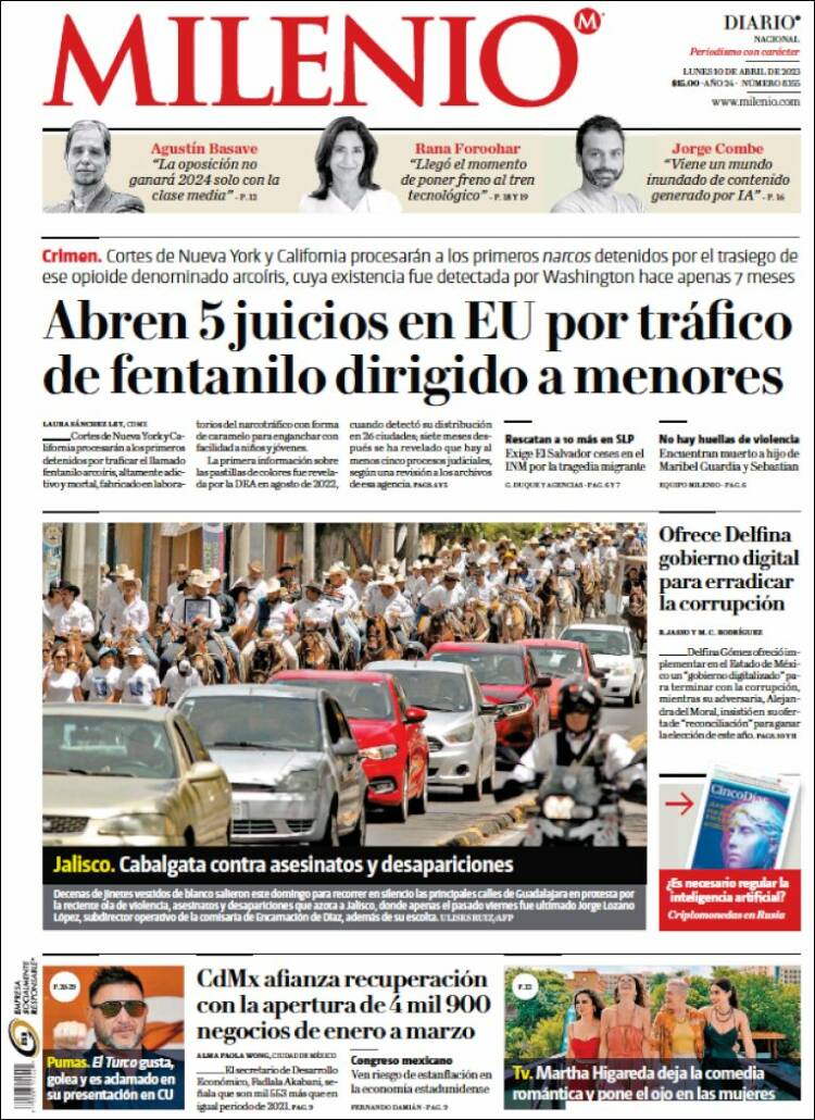 Portada de Milenio (México)