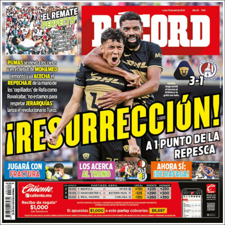 Portada de Record (México)