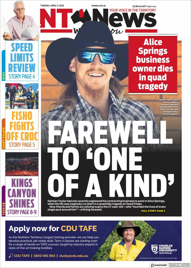 Portada de Northern Territory News (Australia)