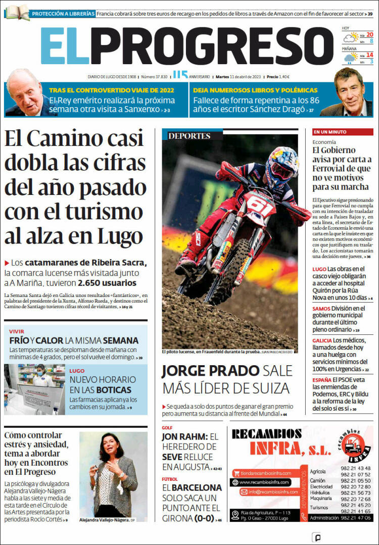 Portada de El Progreso (España)
