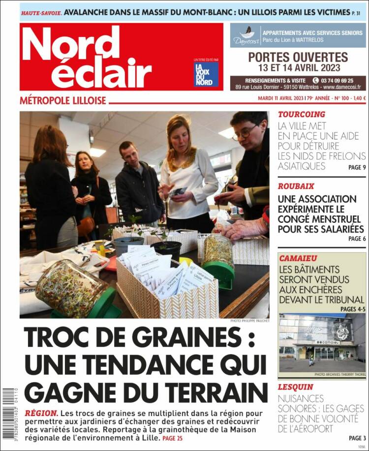 Portada de Nord Éclair (Francia)