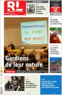 Portada de Le Republicain Lorrain (Francia)
