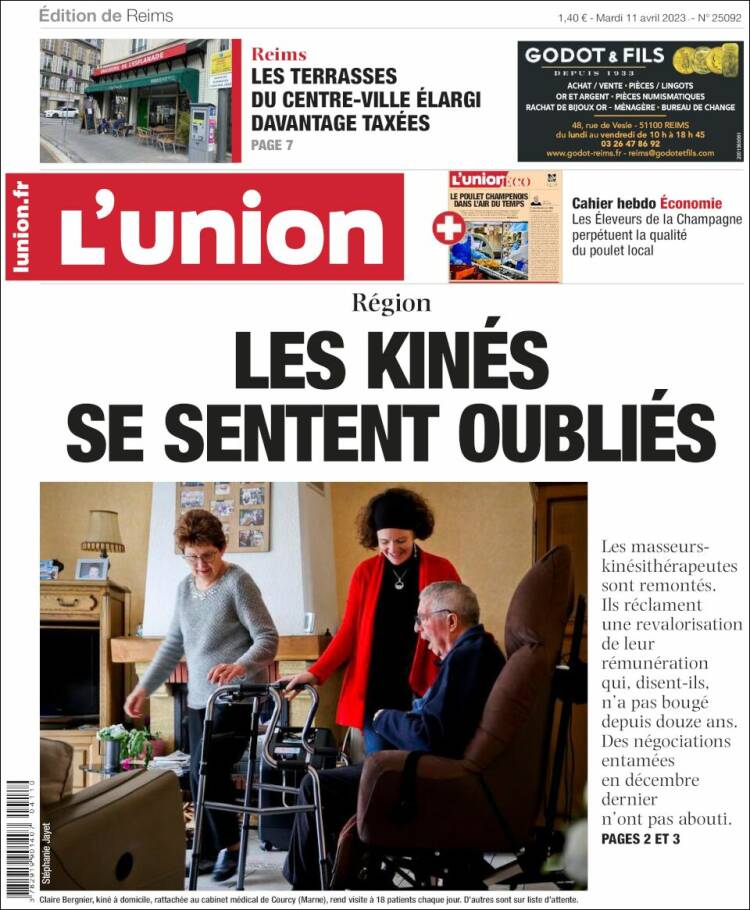 Portada de L'Union (Francia)