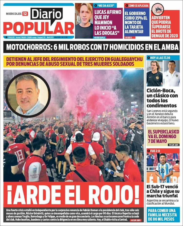 Portada de Diario Popular (Argentina)