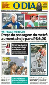 Portada de O Dia (Brasil)