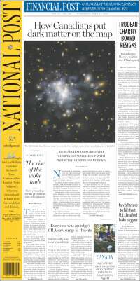 Portada de The National Post (Canadá)