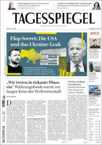 Portada de Der Tagesspiegel (Alemania)
