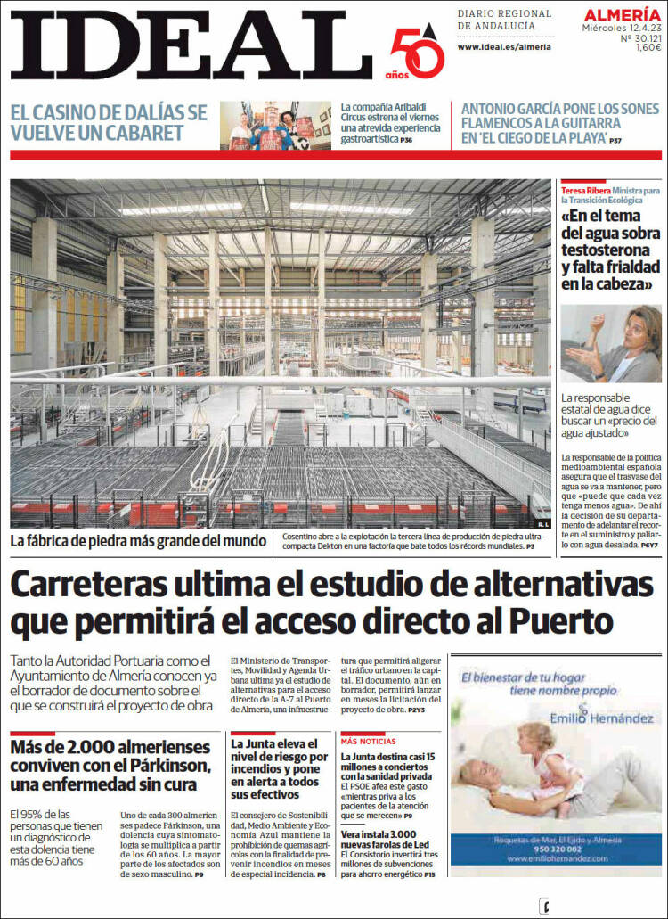 Portada de Ideal Almeria (España)
